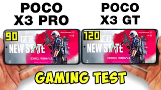 POCO X3 PRO vs POCO X3 GT 🔥 - GAMING TEST 2022🔥 БОЛЬШОЕ СРАВНЕНИЕ В ИГРАХ! FPS + НАГРЕВ!
