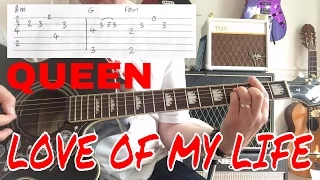 Queen - Love Of My Life - Guitar Play Along (Guitar Tab)