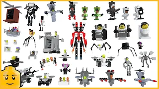 ALL SKIBIDI TOILETS LEGO : TOILET ARMY (Episodes 1-64)