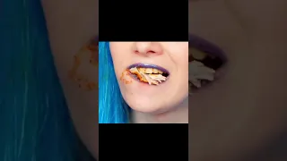 girl eating chicken legs