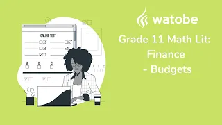 Grade 11 - Finance Math Literacy (budgets)