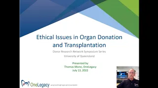 The ethics of organ donation and transplantation: Long-established, regularly re-examined