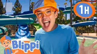 Blippi Explores a Water Park! 🤽 |  Blippi 🔍 | Kids Learning Videos! | Exploring and Learning
