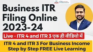 Business ITR Filing Online 2023-24 | How to File ITR For Business Income | ITR Filing For Business
