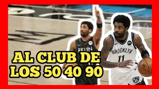 EN VIVO:🚨 KYRIE IRVING ENTRA AL CLUB EXCLUSIVO 50 40 90 ( 9TH NOVENO JUGADOR EN HACERLO ) NBA