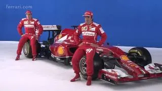 Fernando Alonso on the Ferrari F14T