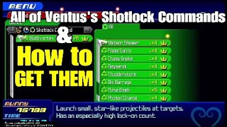 How to Get ALL of Ventus's Shotlock Commands - Kingdom Hearts Birth by Sleep