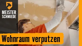 Hornbach Meisterschmiede - Wohnraum verputzen