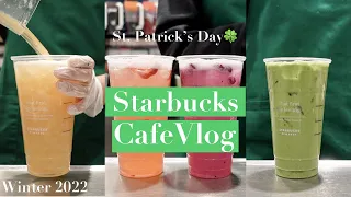 happy st. patricks day🍀 (almost) | cafe vlog | Target Starbucks | ASMR