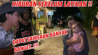 DAPAT SAWERAN BANYAK BANGET !!ngamen malam malam