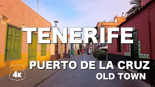 Puerto De La Cruz - City center / Old Town full tour in 4k UHD