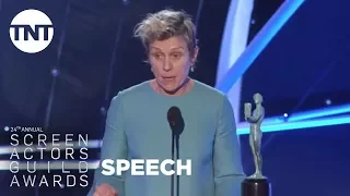 Frances McDormand: Acceptance Speech | 24th Annual SAG Awards | TNT