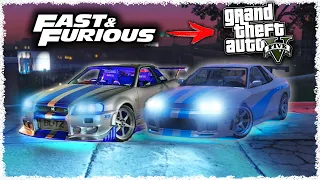 10 Fast and Furious Cars in GTA 5!!! (Fast & Furious vs GTA V)