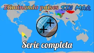 Eliminando países sin mar (serie completa) #countryballs #humor