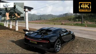 1500HP Bugatti Chiron | Forza Horizon 5 | Logitech G29 | Sakin Sürüş Gameplay | Uyku ASMR 4K