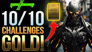 How To Get GOLD In ALL 10 CHALLENGES In Ghostrunner 2 | Trophy + Achievement Guide