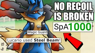 MAGIC GUARD + STEEL BEAM MEGA LUCARIO IS BUSTED IN BALANCED HACKMONS! POKEMON SCARLET AND VIOLET