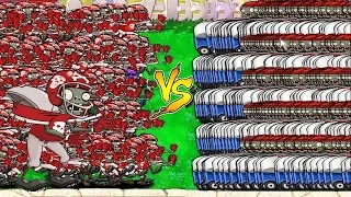 99999 Football Zombie vs 99999 Zomboni vs Gargantuar Plants vs Zombies