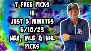NBA, MLB, NHL  Best Bets for Today Picks & Predictions Wednesday 5/10/23 | 7 Picks in 5 Minutes