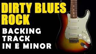 Dirty Rock Backing Track in E Minor Pentatonic - Easy Jam Tracks