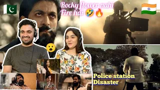 KGF 2 | Rocky destroyed police station over 1 gold Biscuit | Ramika gave threat | Pakistani Reaction