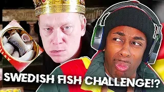 AMERICAN REACTS TO GERMAN YOUTUBER KNOSSI SURSTRÖMMING CHALLENGE mit Inscope21!