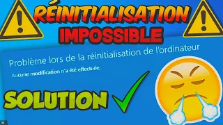 | TUTO | Impossible de Réinitialiser PC Windows 10 RÉSOLUTION