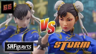 S.H. FIGUARTS Chun-Li VS STORM COLLECTIBLES Chun-Li Comparison Review