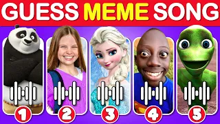 Guess The Meme & Youtuber By Song| Lay Lay, King Ferran, Salish Matter, Like Nastya, Kung fu Panda 4