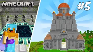 I Built a HUGE Temple For My FIRST PICKAXE! Minecraft Let's Play Episode 5...