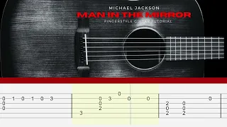 Man in The Mirror - Michael Jackson - Fingerstyle Guitar Tutorial TAB