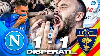 😫 DISPERATI… NAPOLI 1-1 LECCE | LIVE REACTION NAPOLETANI AL MARADONA HD