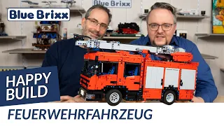 Feuerwehrfahrzeug von Happy Build @ BlueBrixx - RC-Technik mit über 5.000 Teilen!