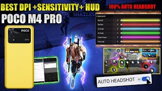 Poco M4 Pro free fire best auto headshot dpi hud sensitivity setting after free fire new update😱