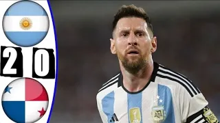 ARGENTINA vs PANAMA  2-0 HIGHLIGHTS EXTENDED ALL GOALS AND HD 2023 AMISTOSO  #messi #argentina
