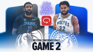 MAVS VS T WOLVES GAME 2!!! LIVE REACTION WITH DTLF!