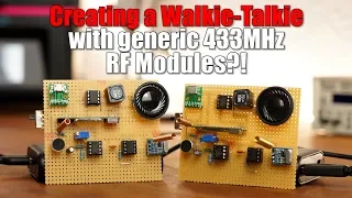 Creating a Walkie-Talkie with generic 433MHz RF Modules?!