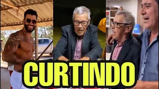 GUSTTAVO LIMA JOGA SINUCA E TRUCO COM SEU PAI E ANDRESSA FICA COM OS FILHOS !!!