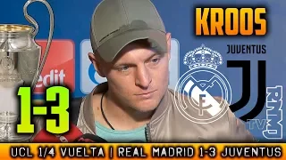 Real Madrid 1-3 Juventus declaraciones de KROOS | Champions League (11/04/2018)