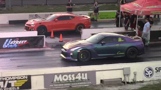 Nissan GTR vs Shelby GT500, C8 Corvette, Lamborghini STO and Turbo ZL1 Camaro - Drag Races