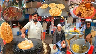 Breakfast in Jalalabad Afghanistan | Early morning food | Subha ka nashta | Paye | Milk and Parati