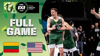 USA v Lithuania | Men Quarter-Final | Full Game | Crelan FIBA 3x3 World Cup 2022