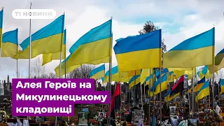 Алея Героїв на Микулинецькому кладовищі