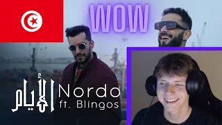 TUNISIAN MUSIC REACTION - Nordo ft. Blingos - Layem (Clip Officiel) | الأيام