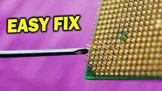 How I quickly and easily FIXED 2 Ryzen 2700X CPUs with BENT Pins