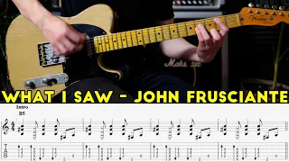 What I Saw - John Frusciante (Lesson)