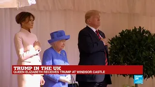 Queen Elizabeth II receives Trump at Windsor Castle