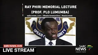 Prof. PLO Lumumba delivers Ray Phiri Memorial Lecture