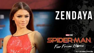 Zendaya finds inspiration for MJ at the Spider-Man: Far From Home world premiere