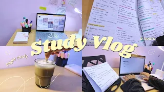 Indian study vlog | ☁️✨ studying for 6 hours at night ✨ #studyvlog